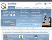 Tablet Screenshot of hostandwin.com